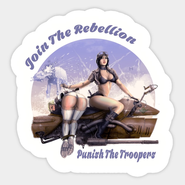 For The Rebels Sticker by Hellustrations